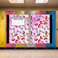 Jessie Toy Story composition book tumbler wrap in pink allover print
