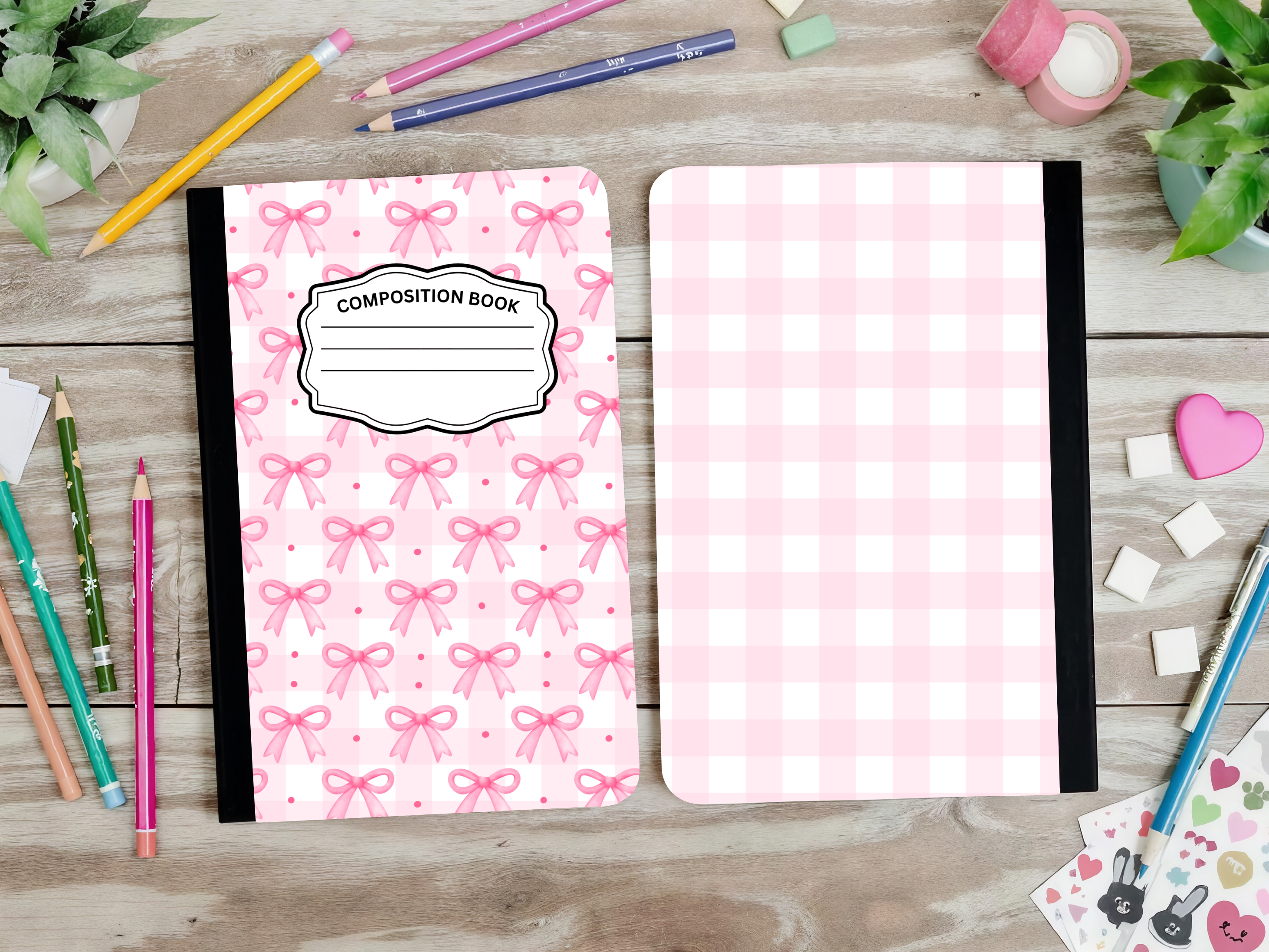 Cutesy Bows Composition Book