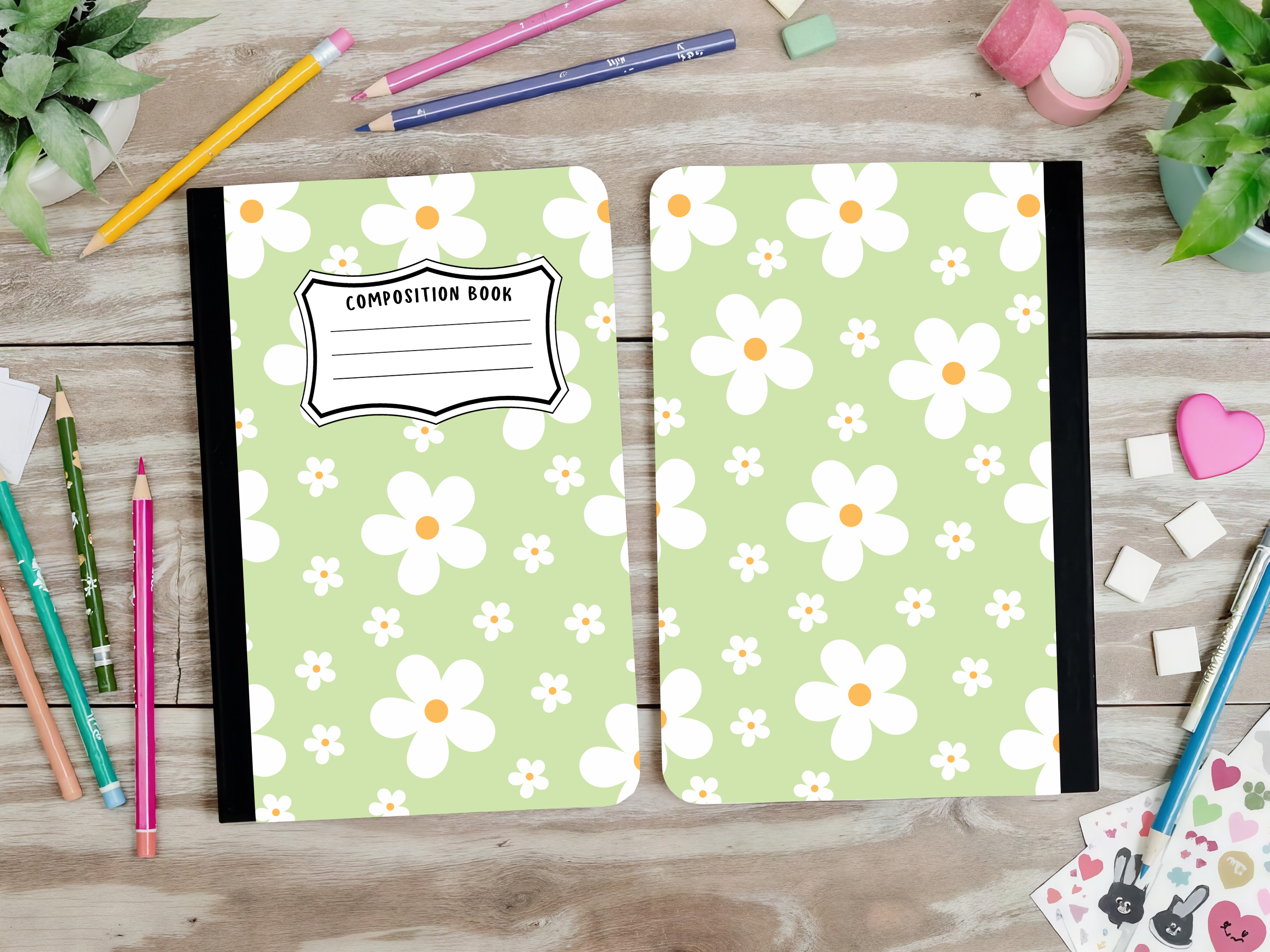 Big Daisies Composition Book