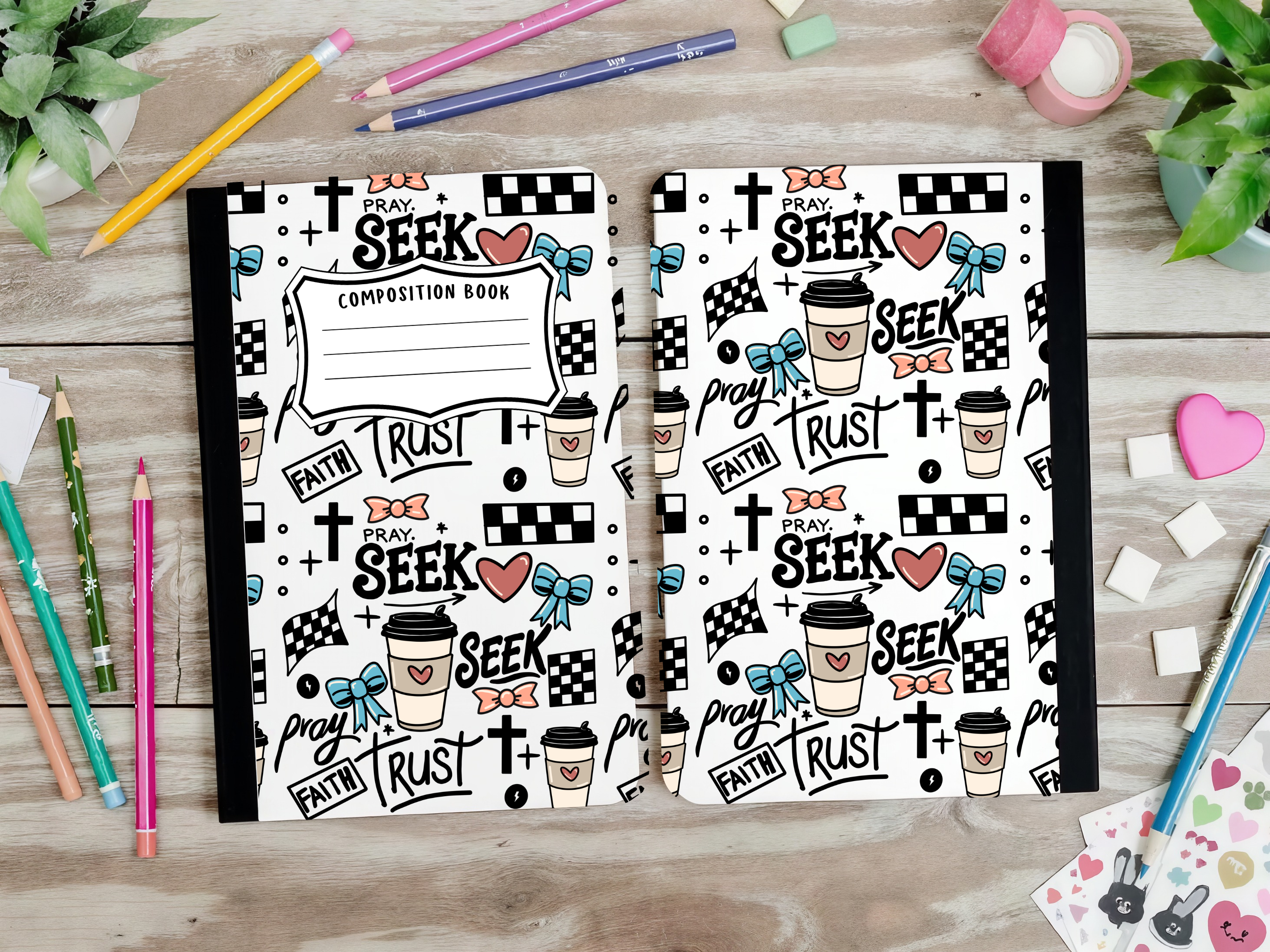 Pray Seek Trust Composition Book