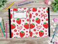 Strawberries & Bows Composition Book