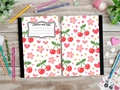 Flowers & Hearts & Cherries Composition Book