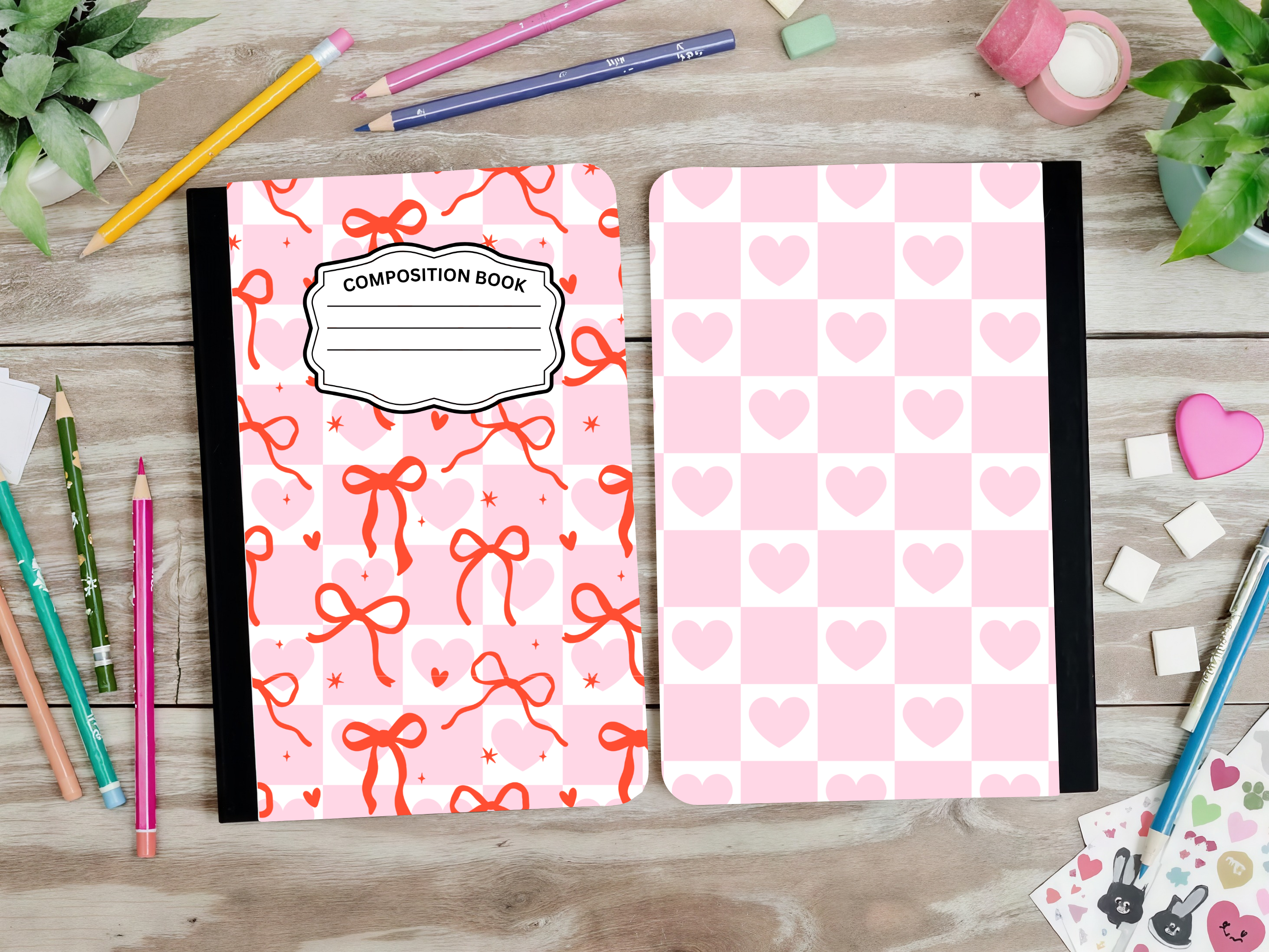 Dainty Bows Composition Book