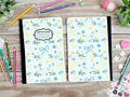 Blue & Yellow Bows Composition Book