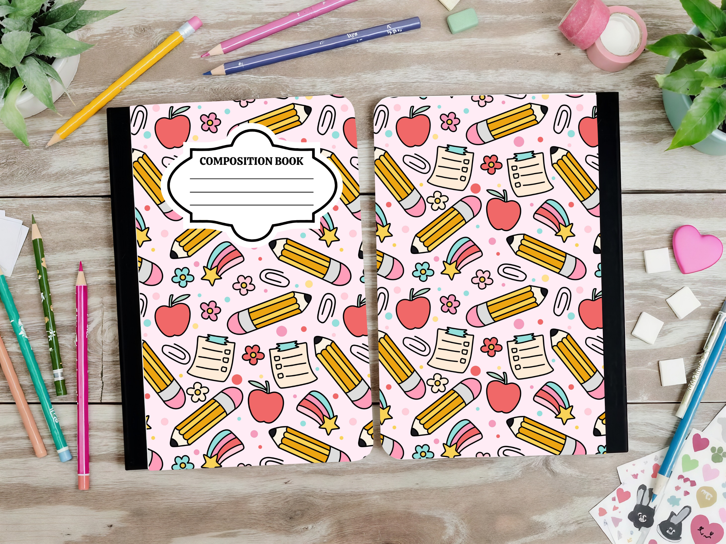 Cute Supplies Composition Book