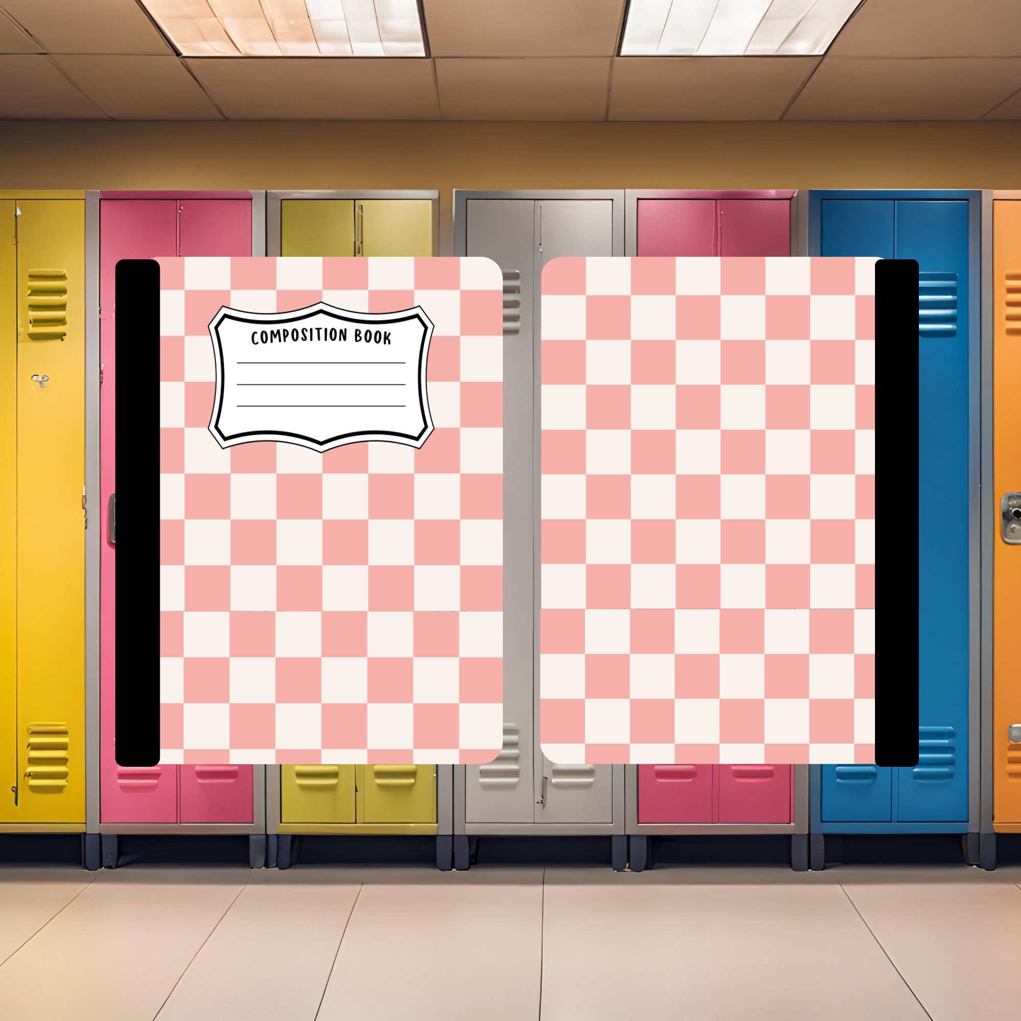 Pink Plaid Composition Book