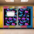 Neon Dino Composition Book