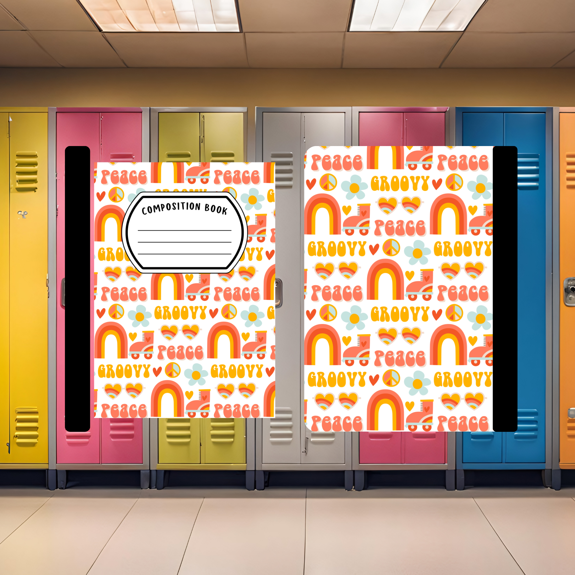 Groovy Peace Composition Book