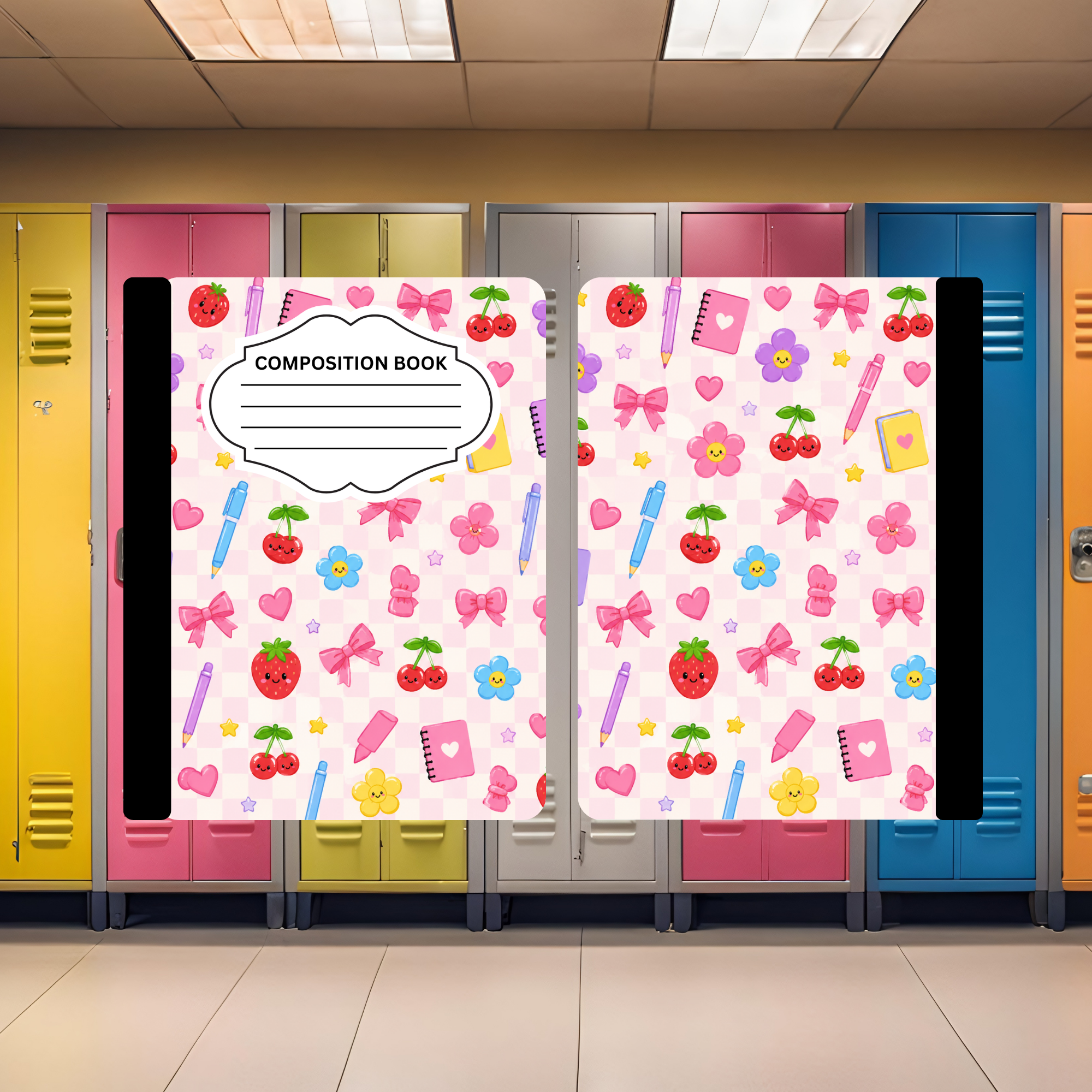 Fruits & Bows Composition Book