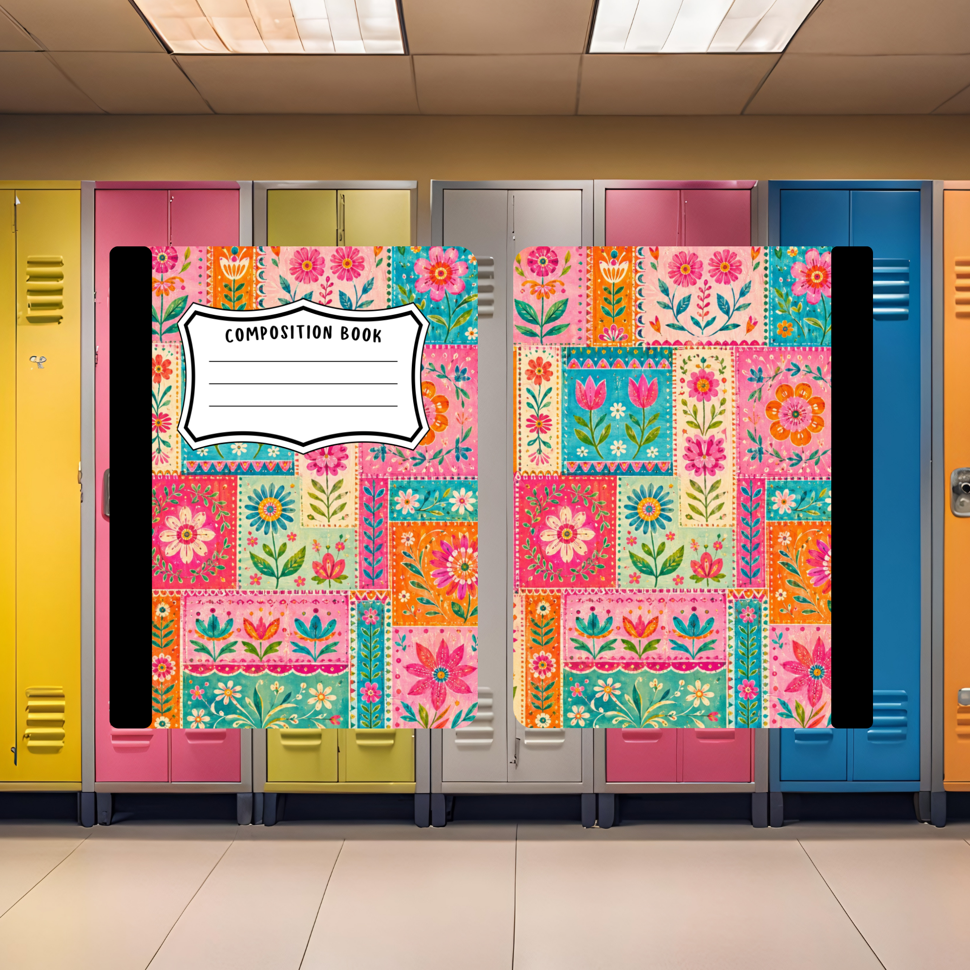 Flower Patches Composition Book
