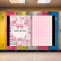 Pink Supplies Composition Book