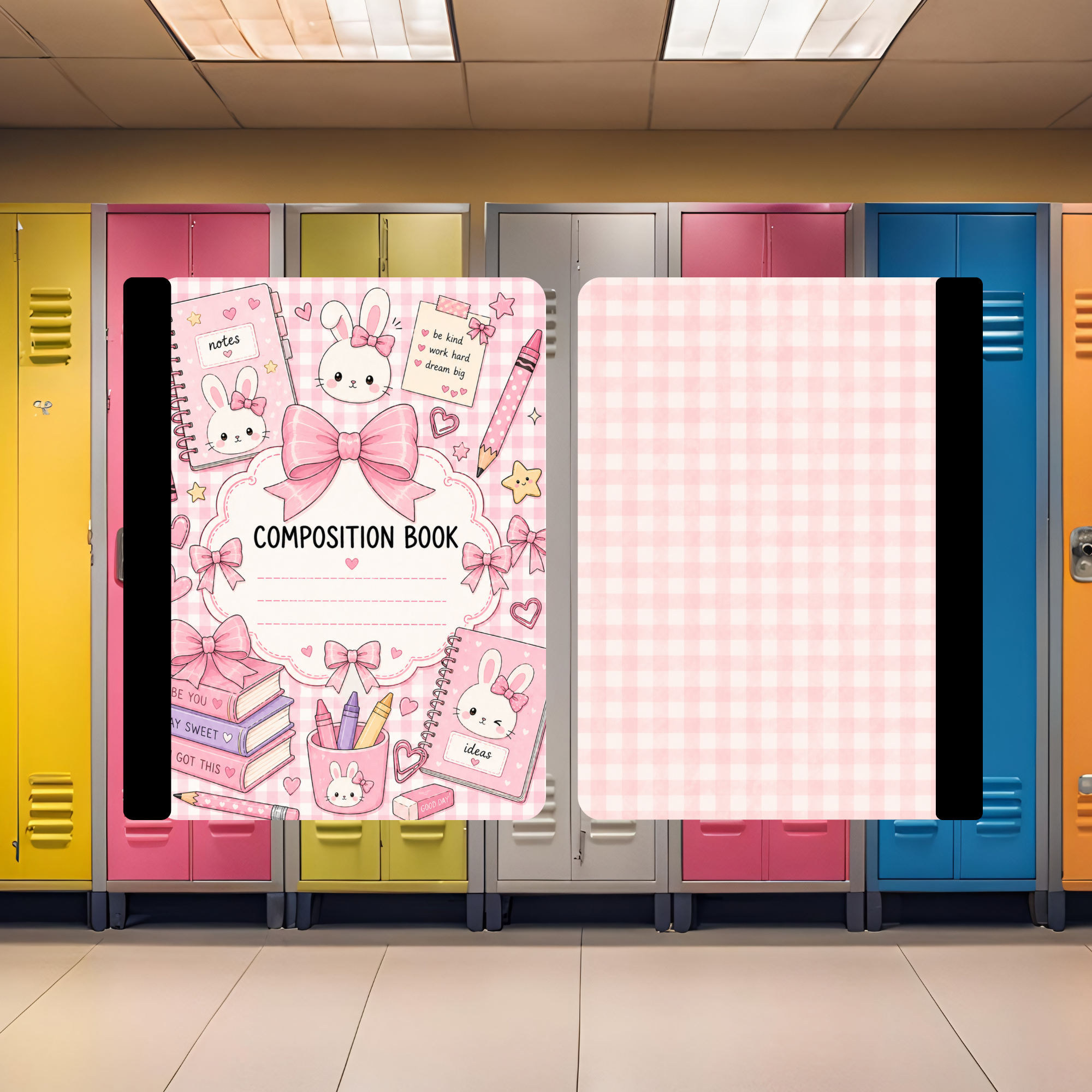 Pink Bunny Composition Book