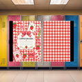 Strawberries on Plaid Composition Book