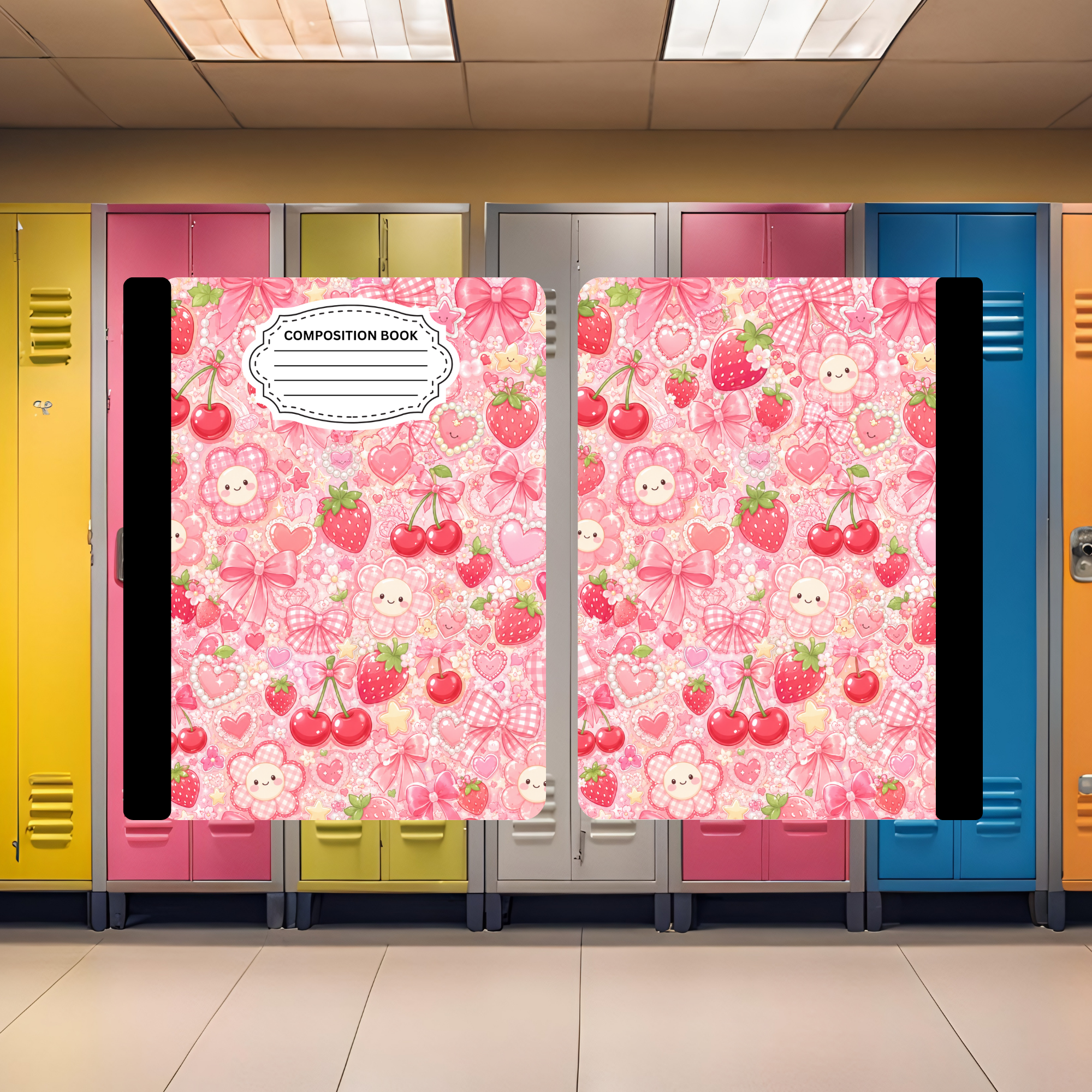 Cherries & Strawberries Composition Book