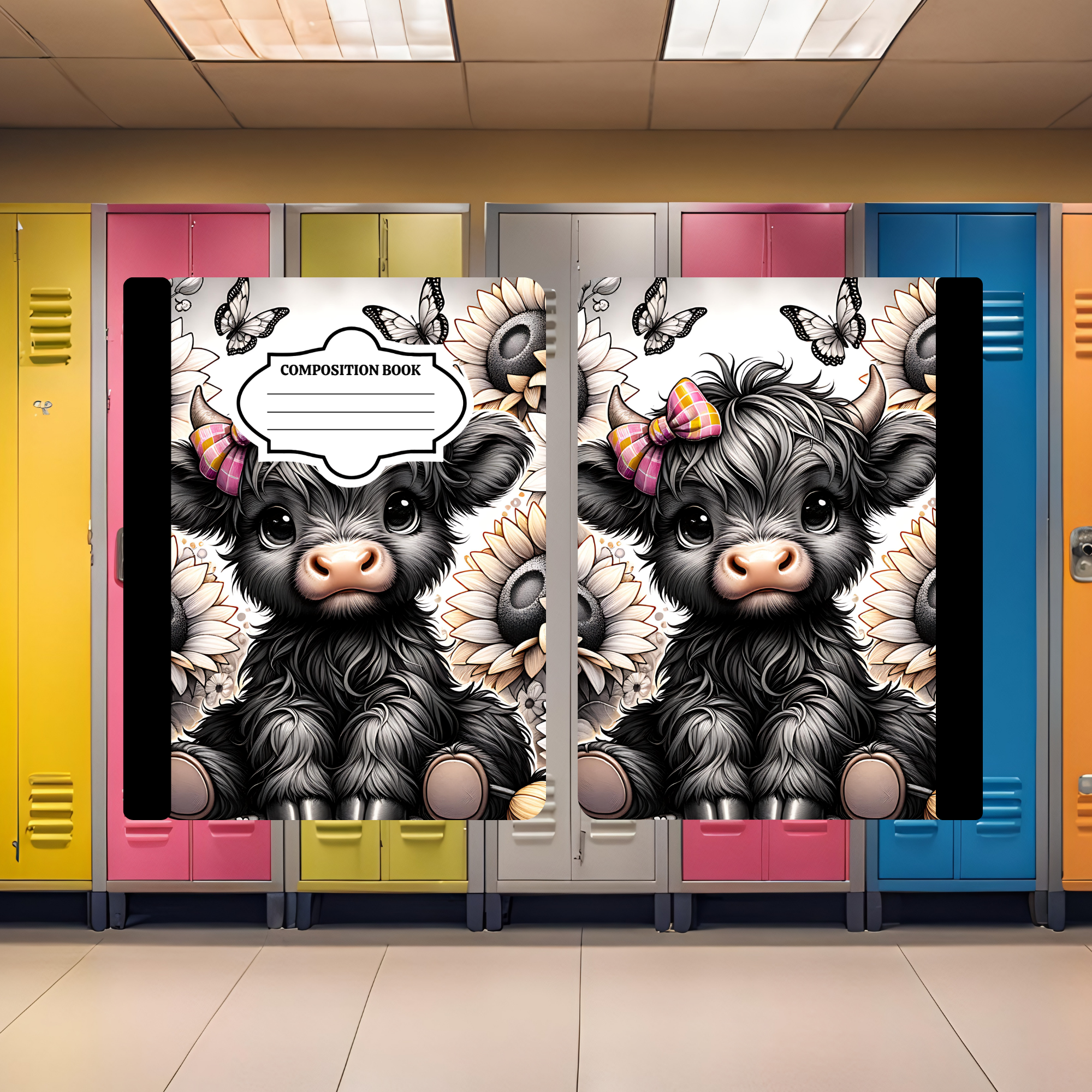 Cute Cow Composition Book