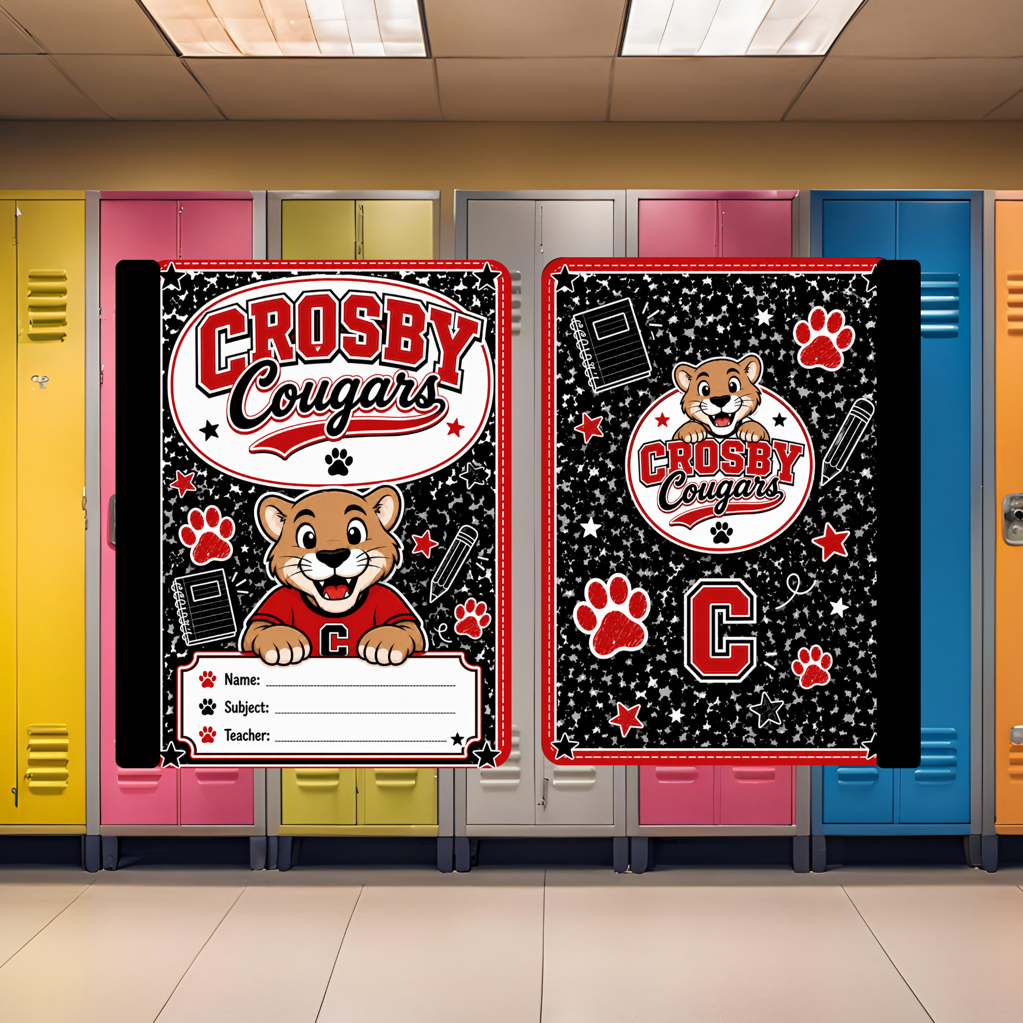 Crosby Cougars Composition Book