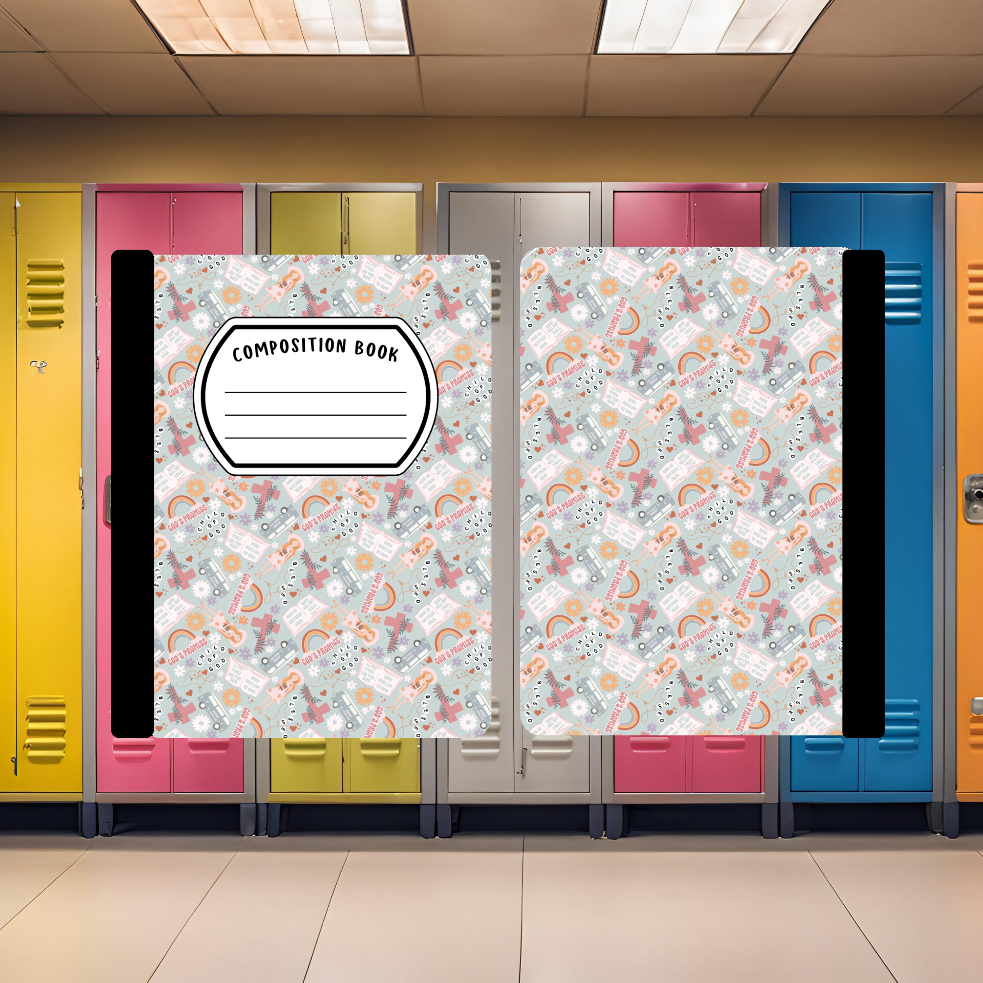 Crosses and Rainbows Composition Book