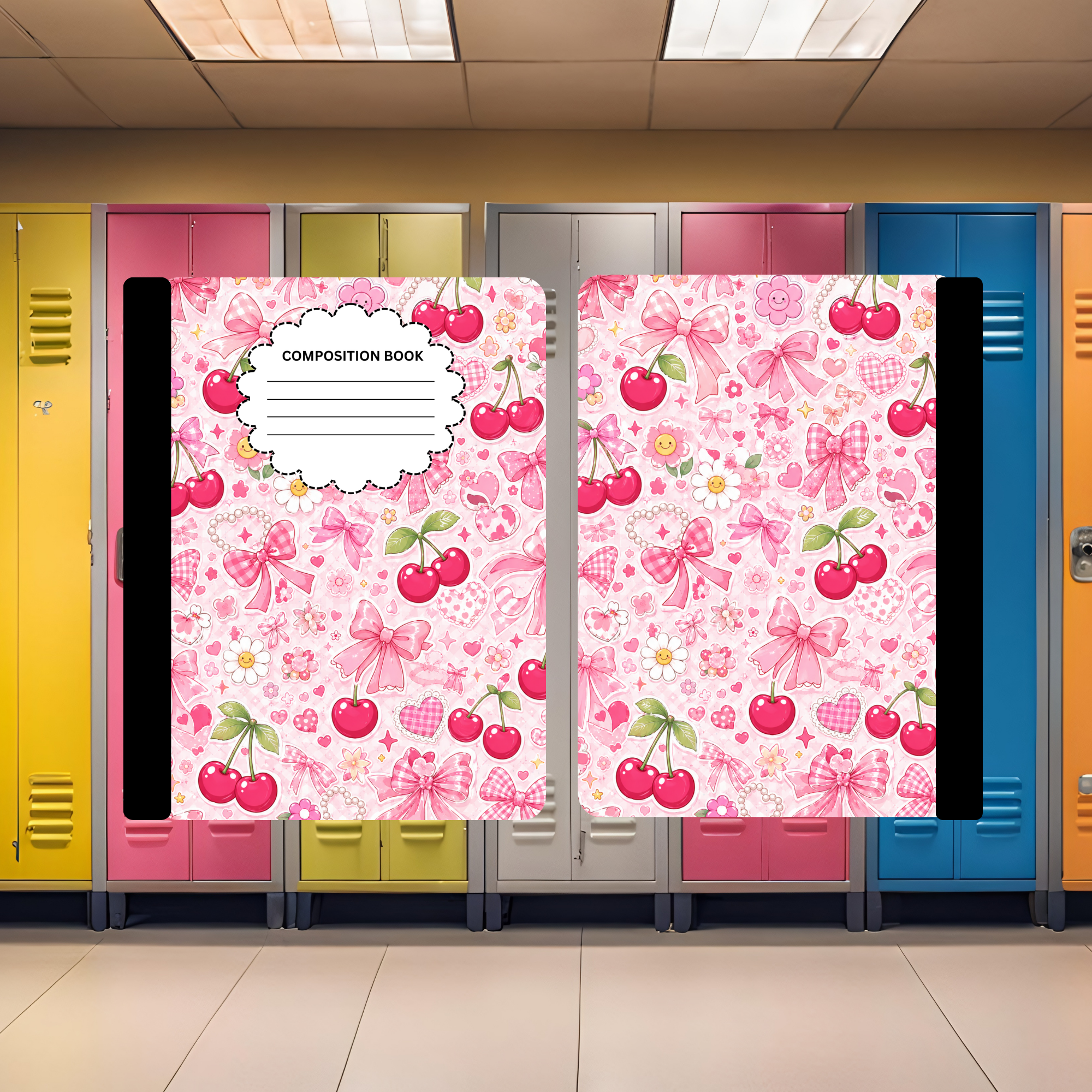 Coquette Cherries Composition Book