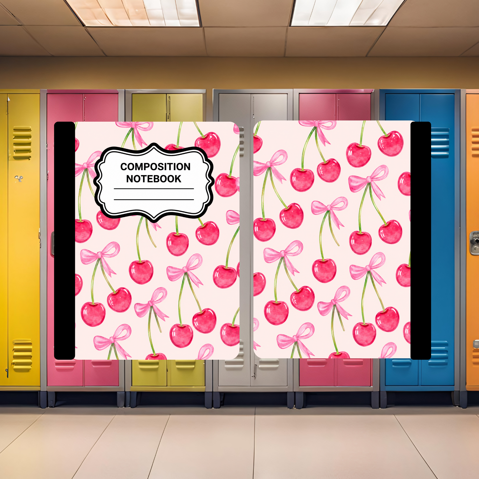 Bow Cherries Composition Book