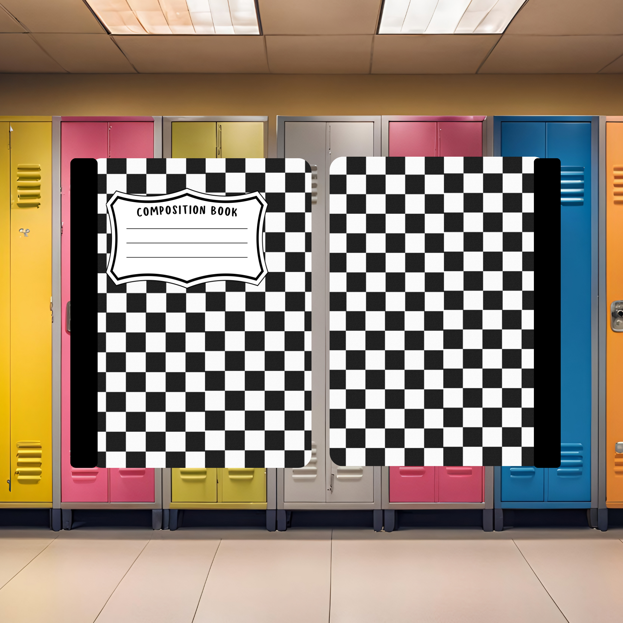 Black and White Checkered Composition Book
