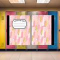 Pink Brush Strokes Composition Book