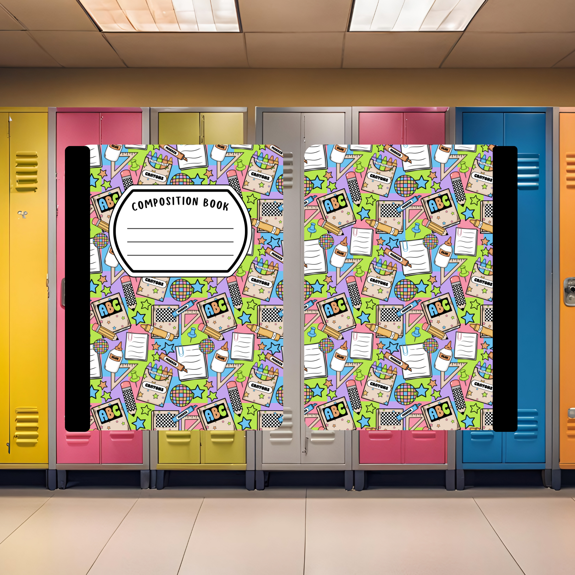 Neon ABC Composition Book
