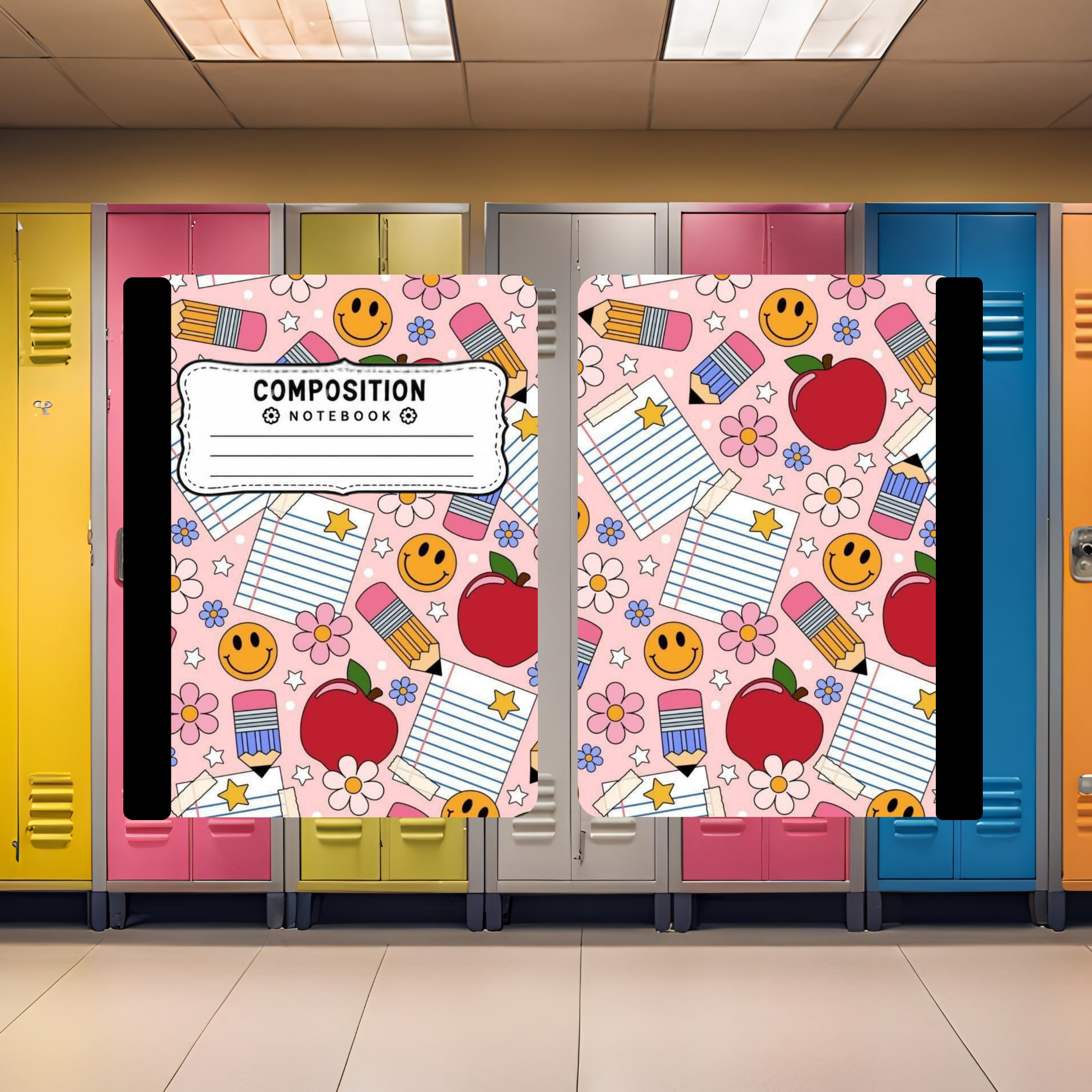 Cutesy Pencils & Paper Composition Book