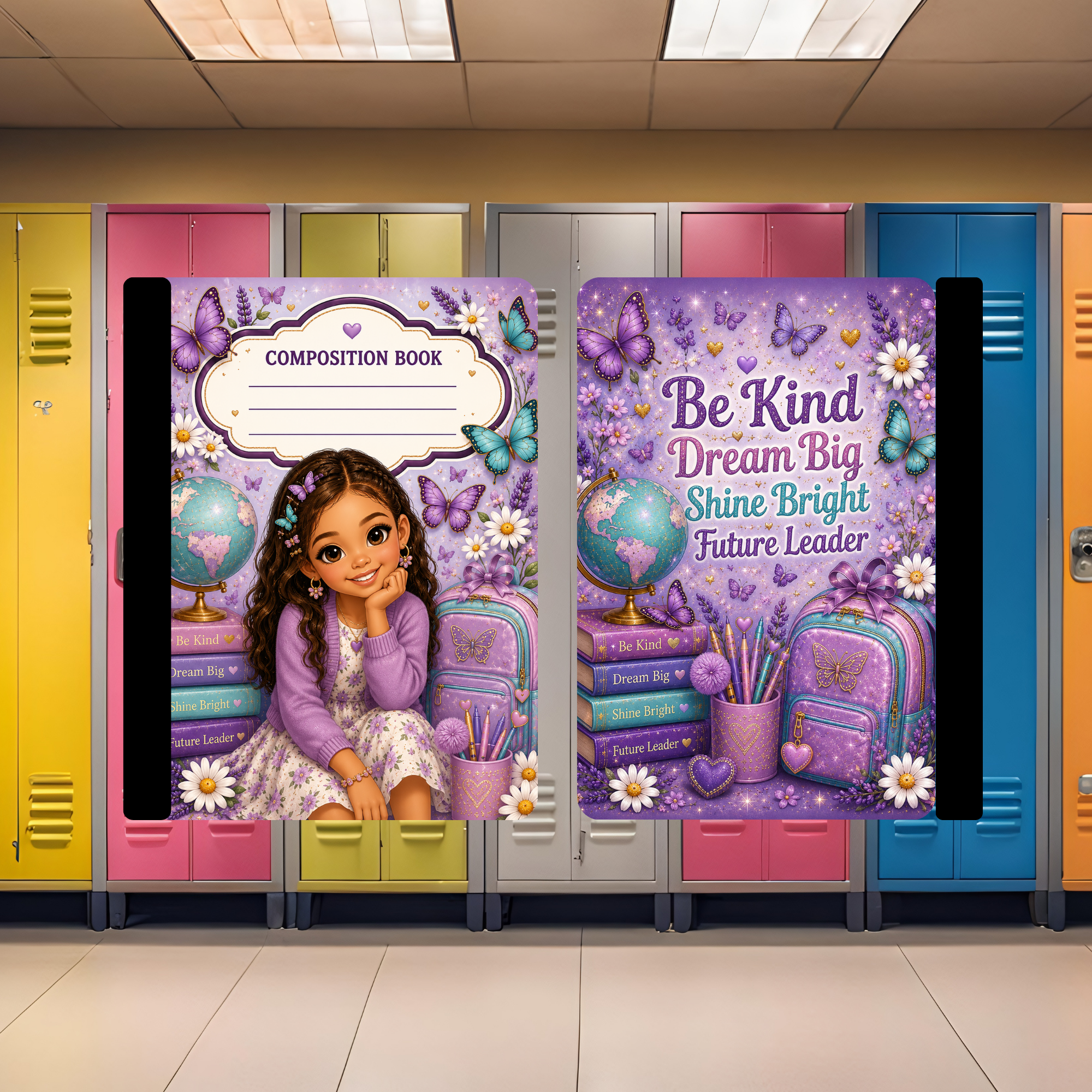 Purple Cardigan Girls Composition Book