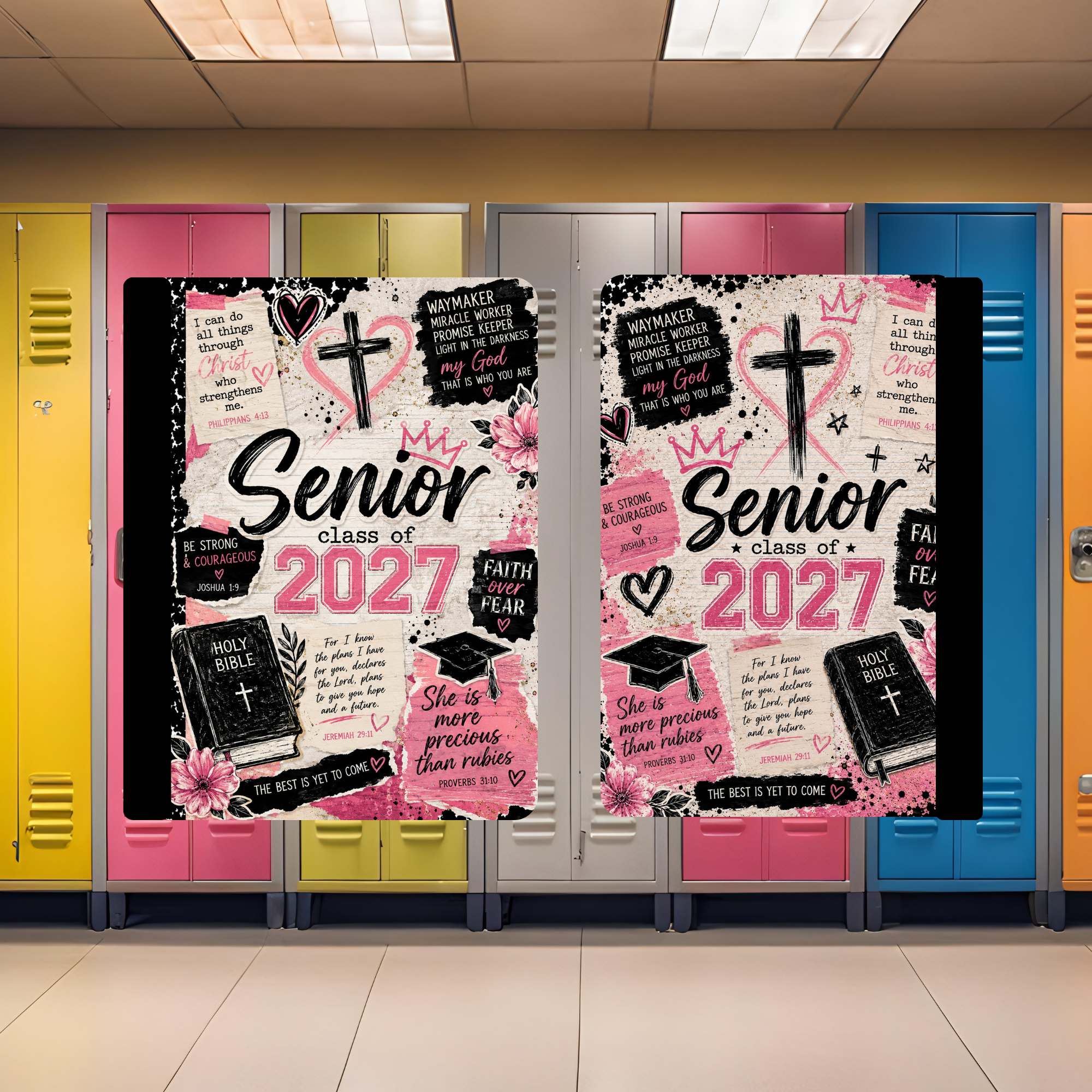 Faith Senior 2027 Pink Composition Book