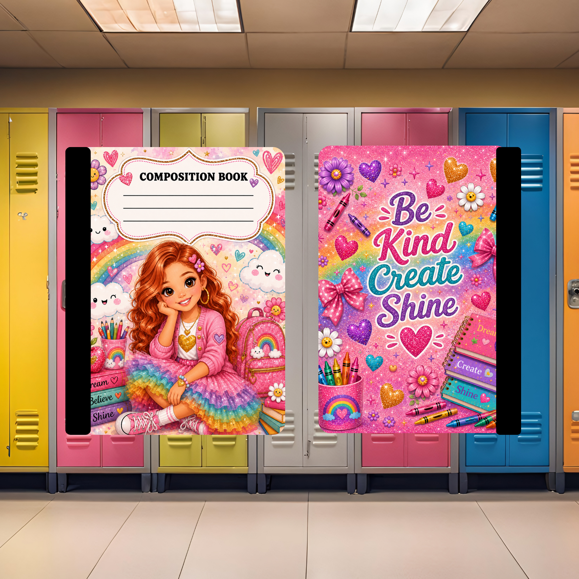 Pink Cardigan Girls Composition Book