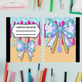 Blue Bow Ice Cream Composition Book