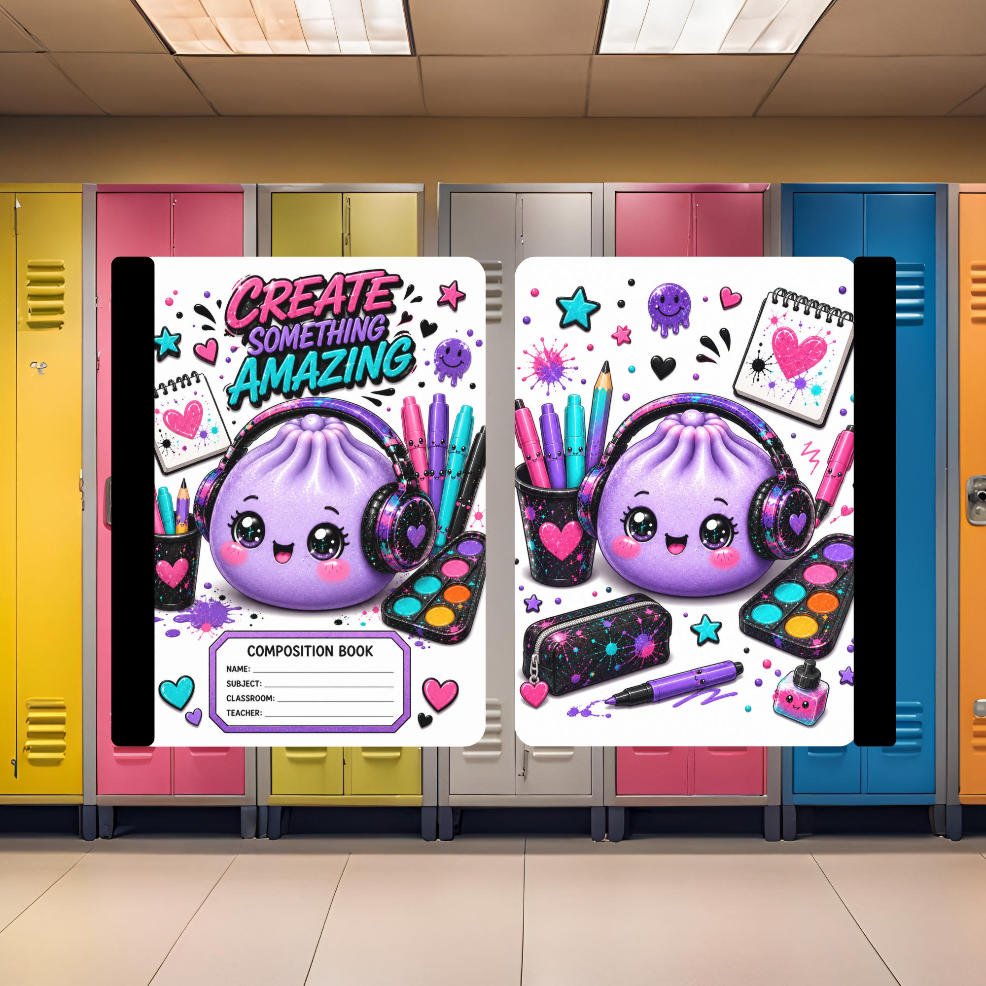 Squishy Purple Composition Book