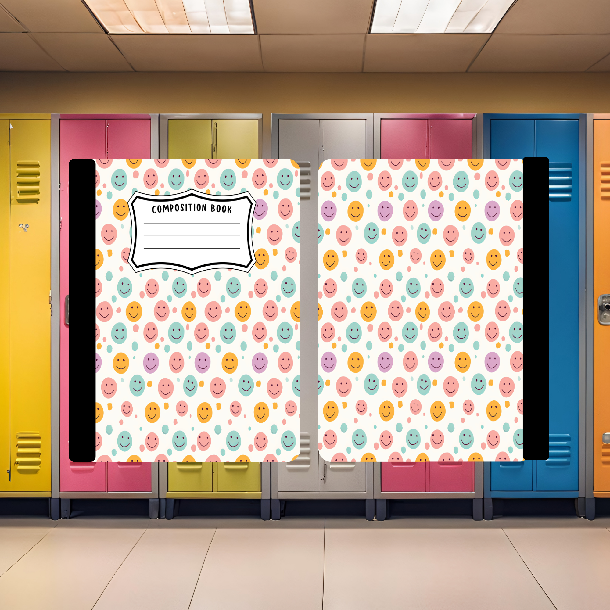 Pastel Happy Faces Composition Book