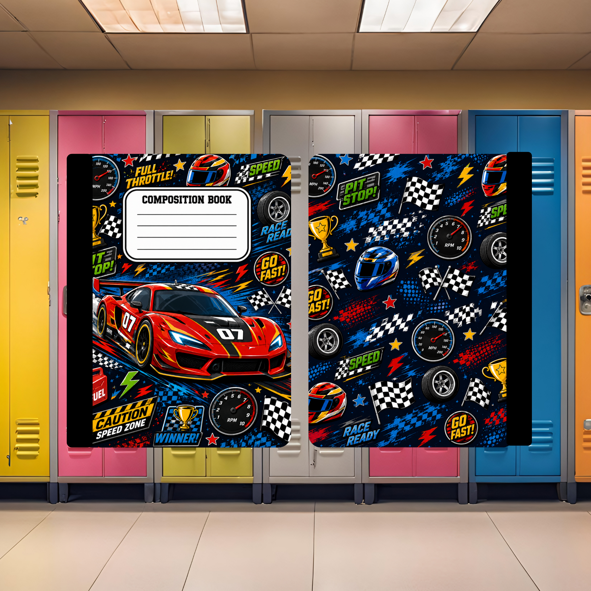 Race Car Composition Book