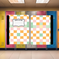 Pastel Squares Composition Book