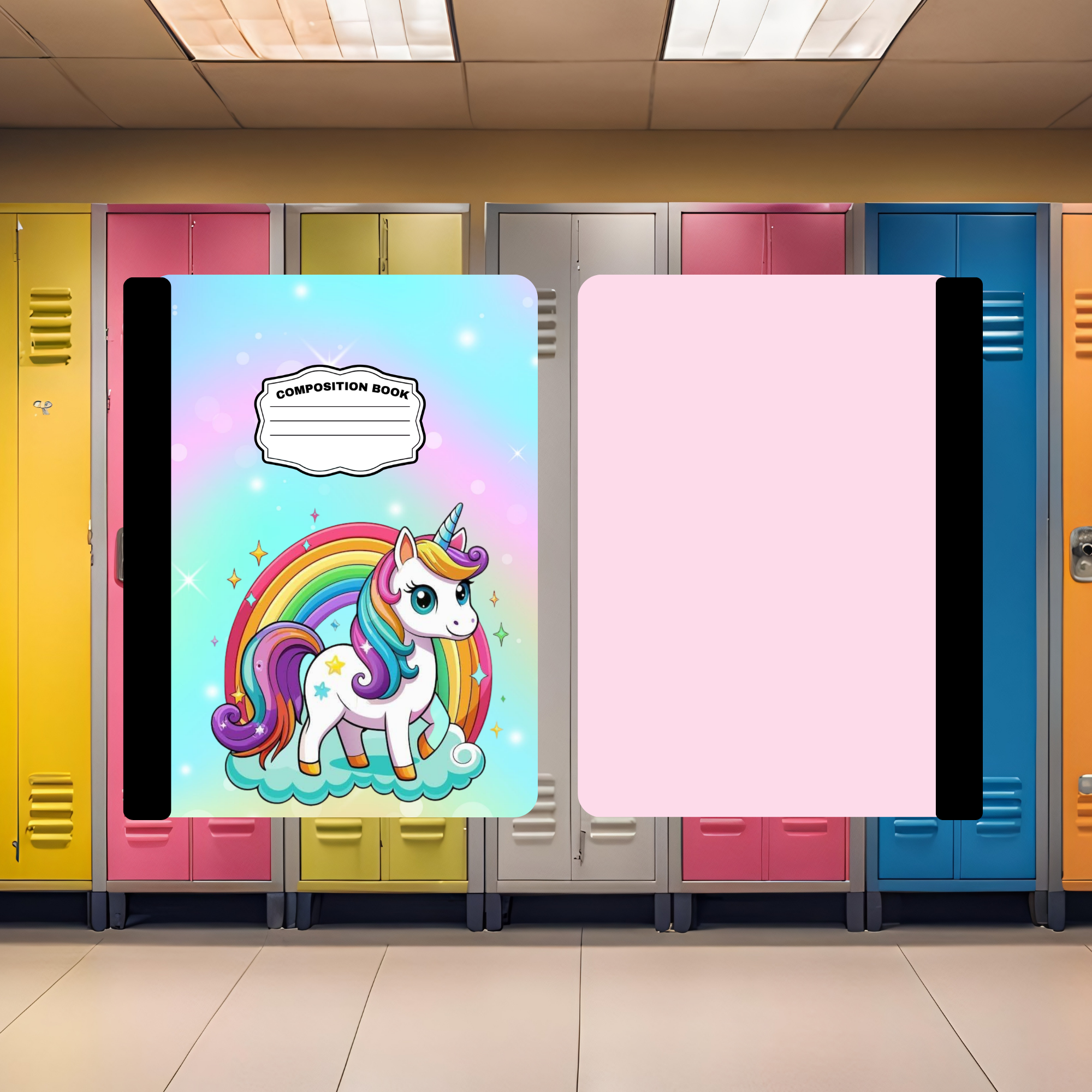 Rainbows & Unicorn Composition Book