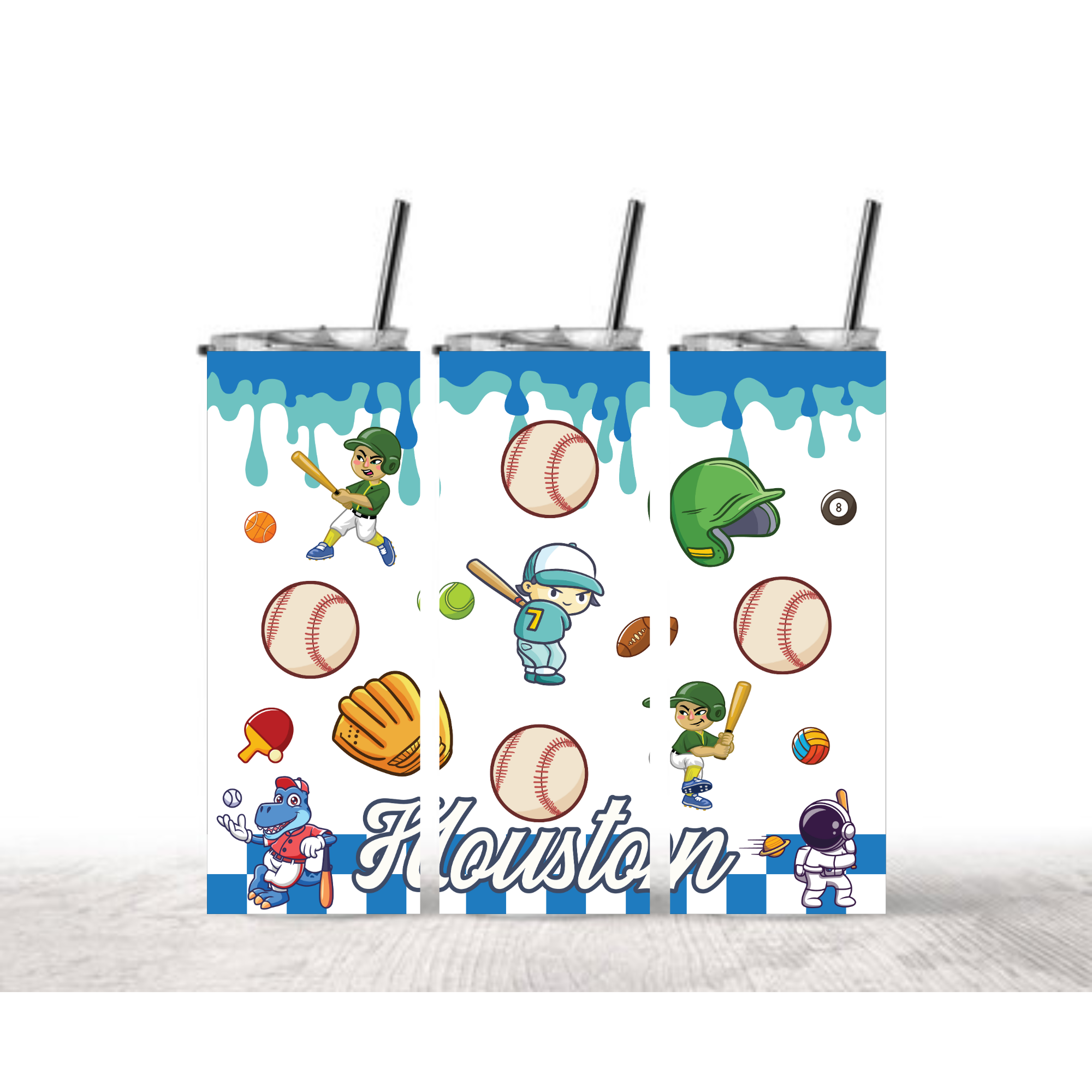 Houston Kids Sports Tumbler