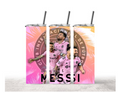 Lionel Messi Tumbler - Inter Miami CF Pink Jersey Design