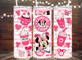 Minnie Mouse Valentine Tumbler - Cafecito Chisme Love Design