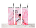 Peso Pluma Tumbler - Pink Smoke Design