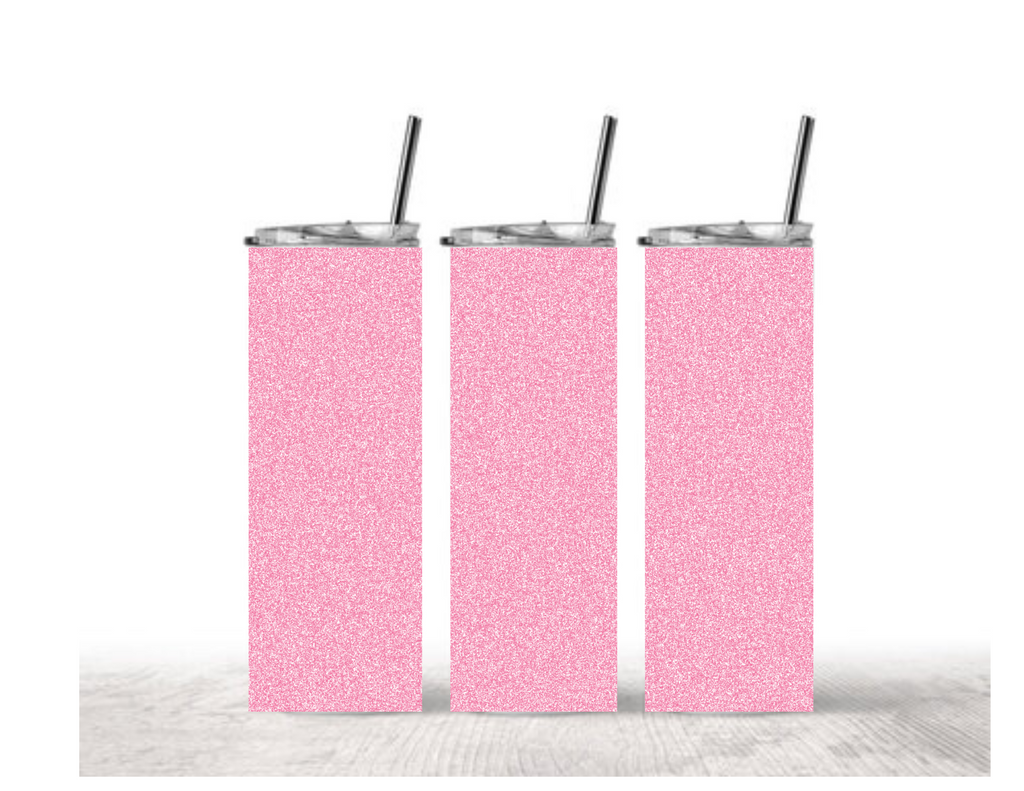 Pink Glitter Tumbler - Sparkle Shimmer Design
