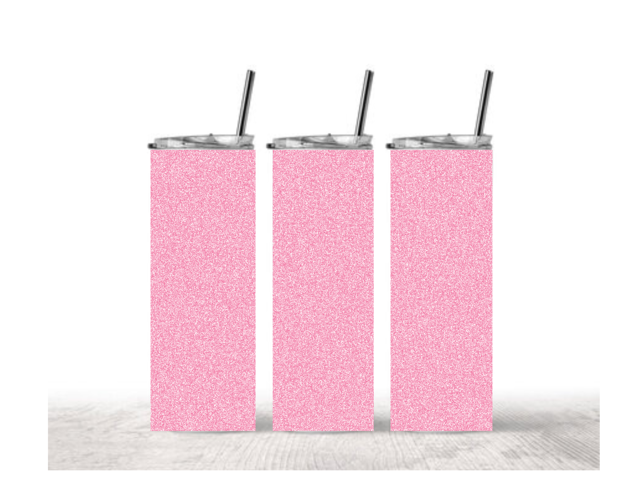 Pink Glitter Tumbler - Sparkle Shimmer Design