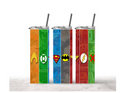 Superhero Tumbler - 20oz Straight Tumbler with Justice League Design