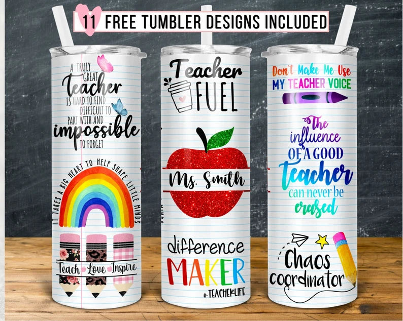 Teacher Tumbler - Inspirational Quotes Collection