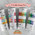Teacher Tumbler - Colorful Crayon Design